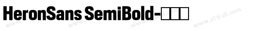 HeronSans SemiBold字体转换